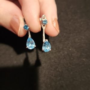 Aquamarine drop earrings